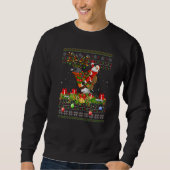 Sweatshirt Robin Bird Ugly Santa Riding Robin Christmas (Devant)