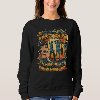 Sweatshirt Robin Fais-moi monter d'ici cet endroit est nul Sw