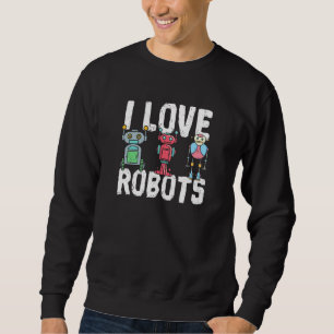 Sweatshirt Robo Kids Boys Technologie Ami Robot 1