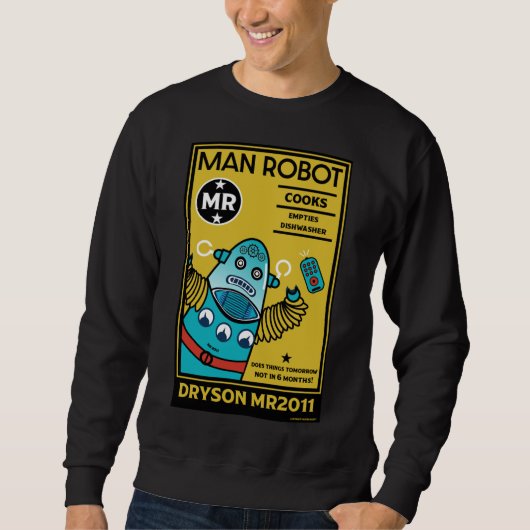 Sweatshirt Robot Cadeaux Pour Hommes Et Femmes Anniversaires (Devant)