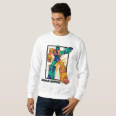 Sweatshirt Robot Guerrier Géant : Aventure Illimitée (Devant entier)