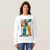 Sweatshirt Robot Guerrier Géant : Aventure Illimitée (Devant entier)