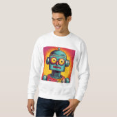 Sweatshirt Robot Pop Art (Devant entier)