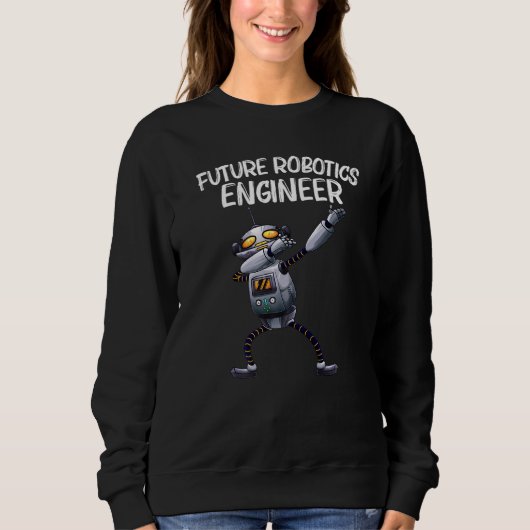 Sweatshirt Robot Pour Hommes Femmes Robotique Technologie Mac (Devant)