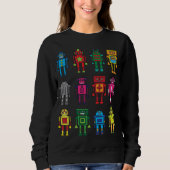 Sweatshirt Robots cadeau Robotik Retro jouet plaisanter (Devant)