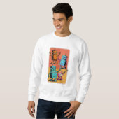 Sweatshirt robots vintages (Devant entier)