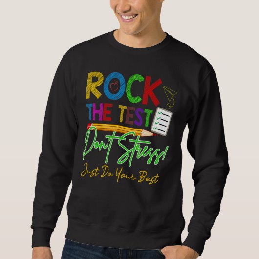 Sweatshirt Roc The Test Journee de test de l'enseignant Journ (Devant)