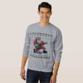 Sweatshirt Roche de Père Noël laide (Devant entier)