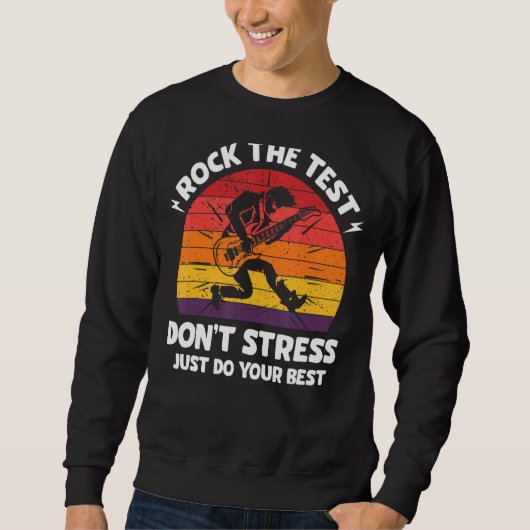 Sweatshirt Rocher Le Test Point Stress Test Day Test Test Day (Devant)