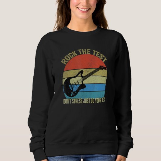 Sweatshirt Rocher Le Test Point Stress Test Day Test Test Day (Devant)