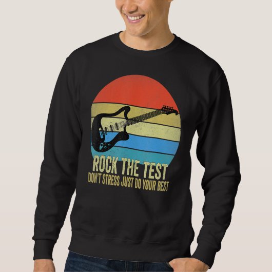 Sweatshirt Rocher Le Test Point Stress Test Day Test Test Day (Devant)