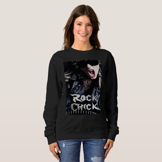 Sweatshirt Rock Chick (Devant entier)