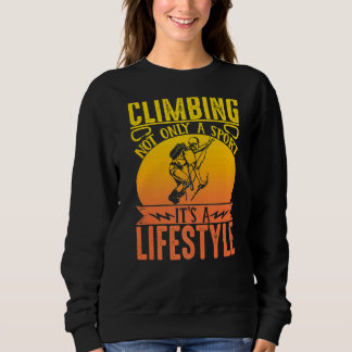 Sweatshirt Rock Escalade Alpiniste Bouldering Climbingnot O