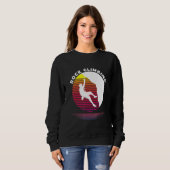 Sweatshirt Rock Escalade Retro Sunset Style Bouldering 80s St (Devant entier)