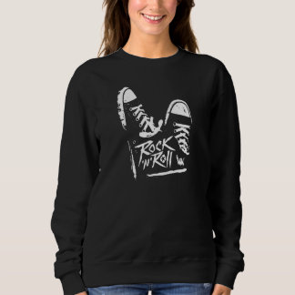 Sweatshirt Rock Et Roll Vintage Pour Rock Music