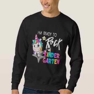 Sweatshirt Rock Kindergarten Dabbing Unicorn Girls Retour À S
