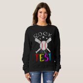 Sweatshirt Rock The Test Enseignant Test Jour Test Enseignant (Devant entier)
