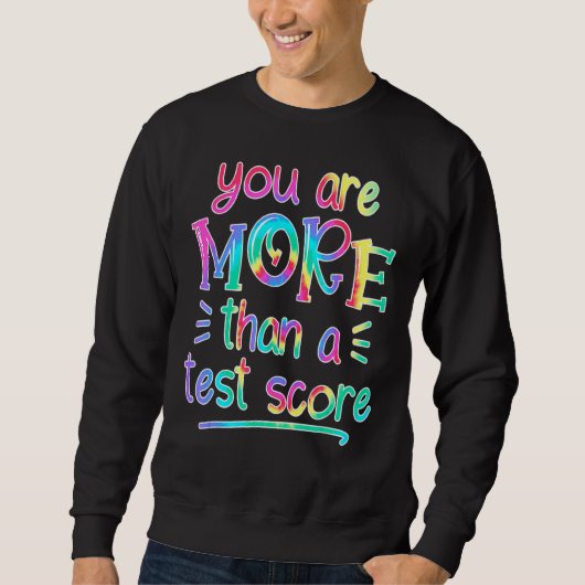 Sweatshirt Rock The Test Enseignant Test Jour Test Enseignant (Devant)