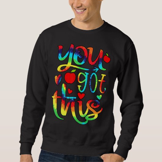 Sweatshirt Rock The Test Enseignant Test Jour Test Enseignant (Devant)