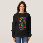 Sweatshirt Rock The Test Enseignant Test Jour Test Enseignant (Devant entier)