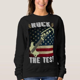 Sweatshirt Rock The Test Guitare Enseignant Jour de test