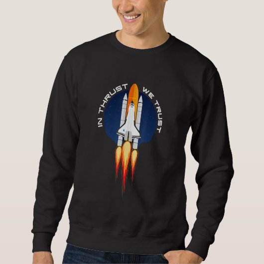 Sweatshirt Rockets Space Sciences Navette (Devant)