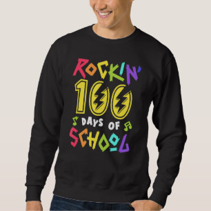 Sweatshirt Rockin 100 Jours De Musique Scolaire Enseignant 10
