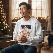 Sweatshirt Rockin' Around The Christmas Tree Rock Music Santa