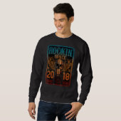 Sweatshirt Rockin' depuis 2018 Skull Rock - 5 ans 5th Bir (Devant entier)