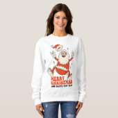 Sweatshirt Rockin' Santa Claus - Un Noël joyeux et bruyant (Devant entier)