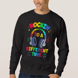 Sweatshirt Rocking À Une Musique De Sensibilisation sur l'aut
