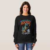 Sweatshirt Rocks de jardin d'enfants ! T-Rex Dinosaur (Devant entier)