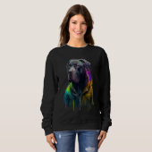 Sweatshirt Rockstar portrait italian mastiff Cane Corso (Devant entier)