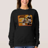 Sweatshirt Rocky Keep Moving Forward Apollo Fight (Devant)