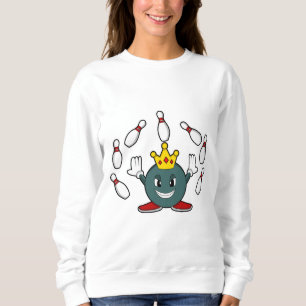 Sweatshirt Roi à Bowling avec épingle de Bowling