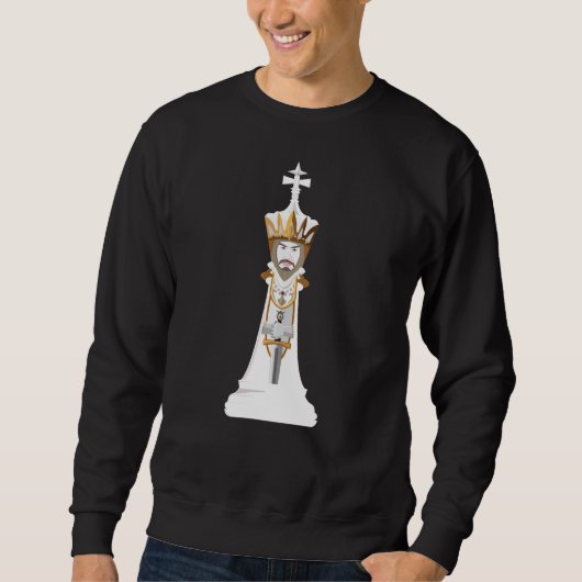 Sweatshirt roi blanc (Devant)