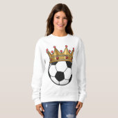 Sweatshirt Roi de la Couronne de football (Devant entier)