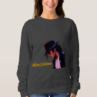 Sweatshirt Roi de la Pop Légende Moonwalk Design Rétro Hommag