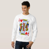 Sweatshirt Roi des Coeurs (Devant entier)