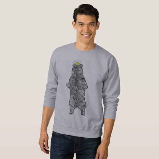 Sweatshirt Roi des ours (Devant entier)