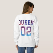 Sweatshirt Roi et reine 01 (Dos entier)