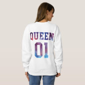 Sweatshirt Roi et reine 01 (Dos entier)