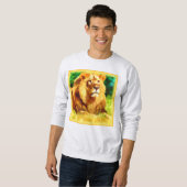 Sweatshirt Roi Lion Dans La Forêt. Commandez dès maintenant (Devant entier)