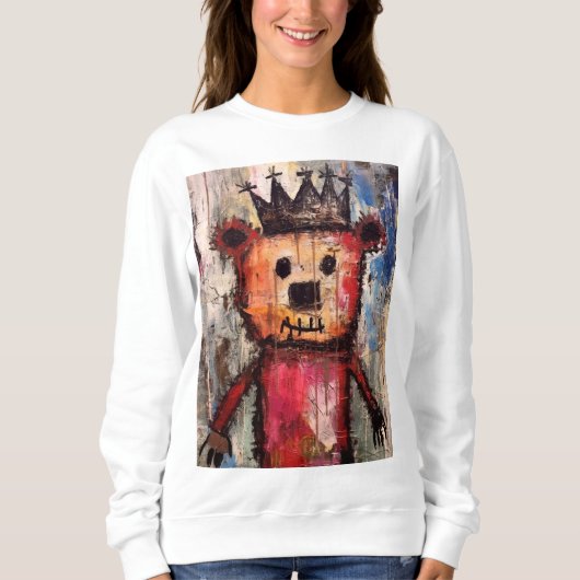 Sweatshirt Roi Ours Urbain GRAFFITI (Devant)