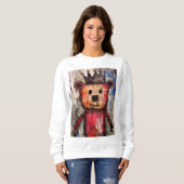 Sweatshirt Roi Ours Urbain GRAFFITI (Devant entier)
