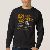 Sweatshirt Roller Coaster Dad Definition Best Dad Ever (Devant)