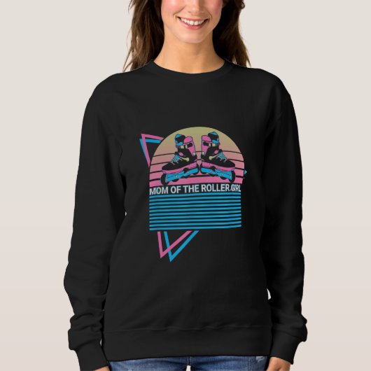 Sweatshirt Roller Skate Roller Skating Mom Retro Mom Of The R (Devant)