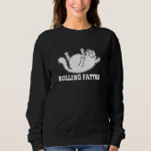 Sweatshirt Rolling Fatties Chubby Plump Cat Humorous  Cat (Devant)