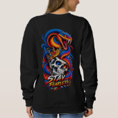 Sweatshirt Romance gothique effrayant avec clair de lune, ros (Dos)