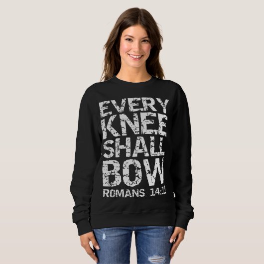 Sweatshirt Romans 1411 Citation Téméraire Distressed Cadeau C (Devant entier)